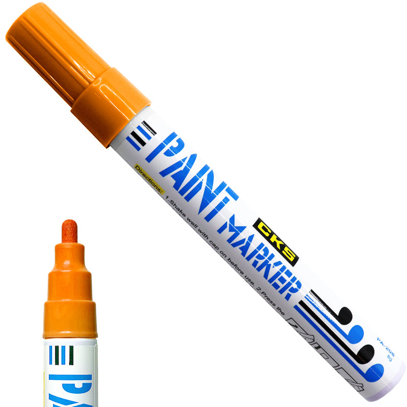 4 CKS Paint Marker Caneta PA-208 Cor Laranja